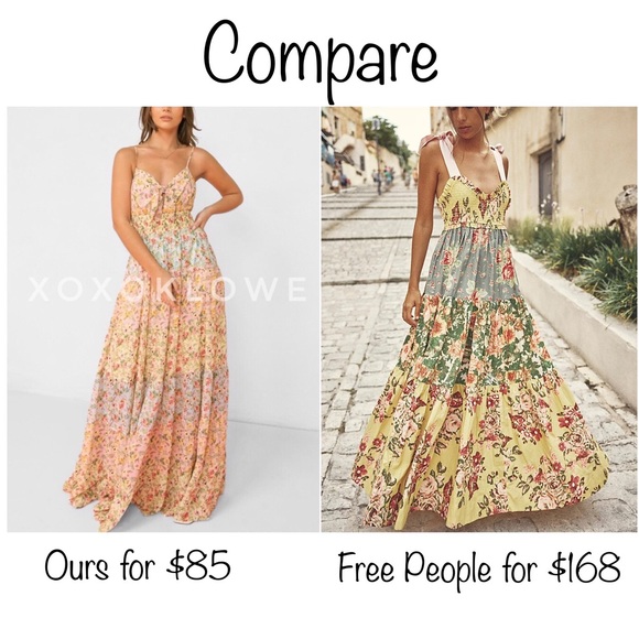 Flying Tomato Floral Print Spaghetti Strap Smocked Maxi - Picture 8 of 8